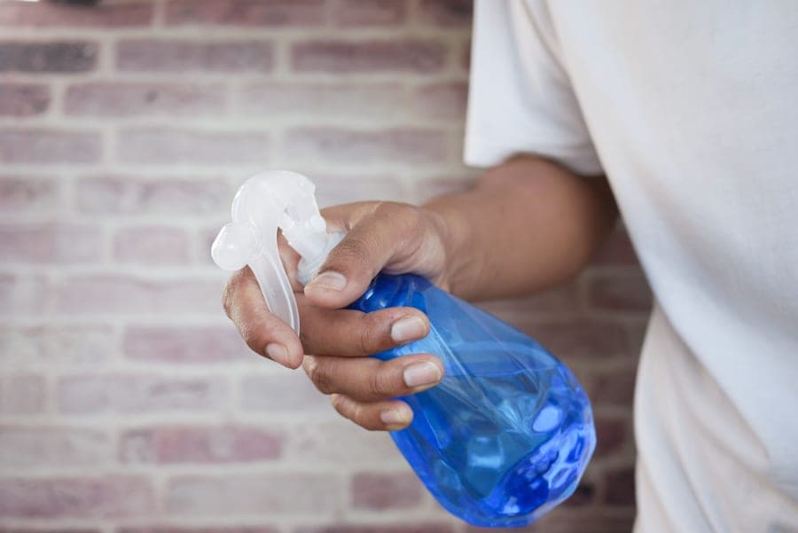 Bottle of no-rinse acid sanitizer for brewing